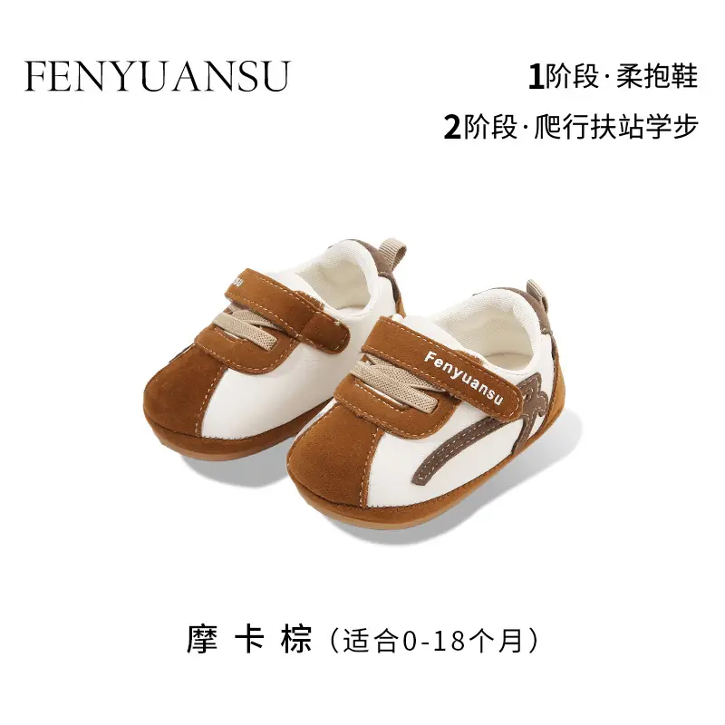 New 0 to 1 Year Old Baby Shoes Soft Sole Baby Toddler Shoes for Men 6-8-12 Months Infants and Girls Spring & Fall Models