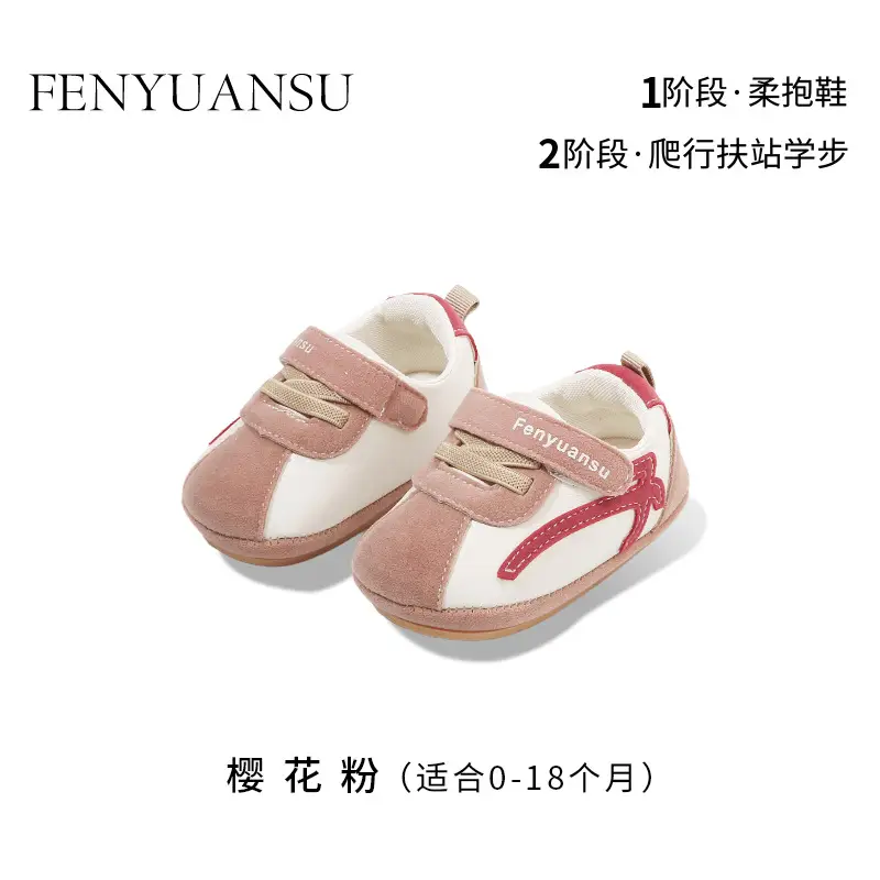 New 0 to 1 Year Old Baby Shoes Soft Sole Baby Toddler Shoes for Men 6-8-12 Months Infants and Girls Spring & Fall Models