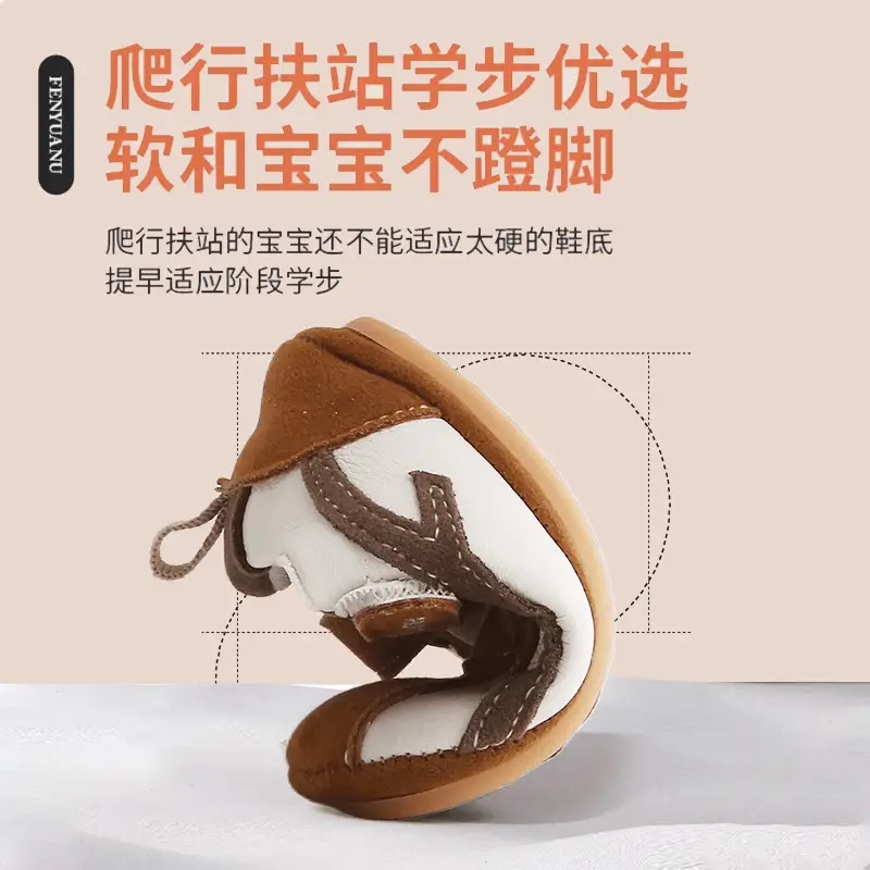 New 0 to 1 Year Old Baby Shoes Soft Sole Baby Toddler Shoes for Men 6-8-12 Months Infants and Girls Spring & Fall Models
