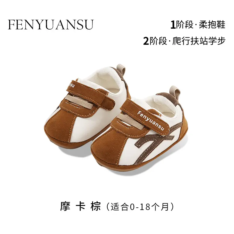 New 0 to 1 Year Old Baby Shoes Soft Sole Baby Toddler Shoes for Men 6-8-12 Months Infants and Girls Spring & Fall Models