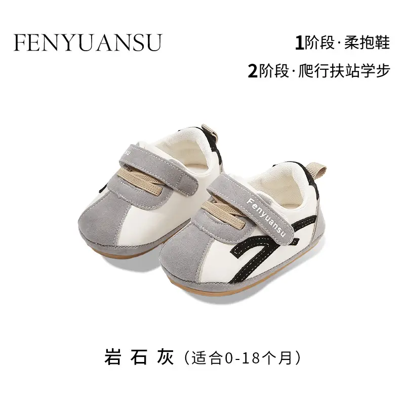 New 0 to 1 Year Old Baby Shoes Soft Sole Baby Toddler Shoes for Men 6-8-12 Months Infants and Girls Spring & Fall Models