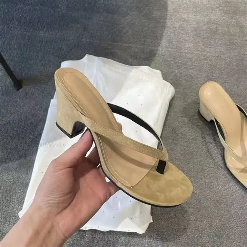 Black French Style High Heeled Flip Flops 2025 — feature 7