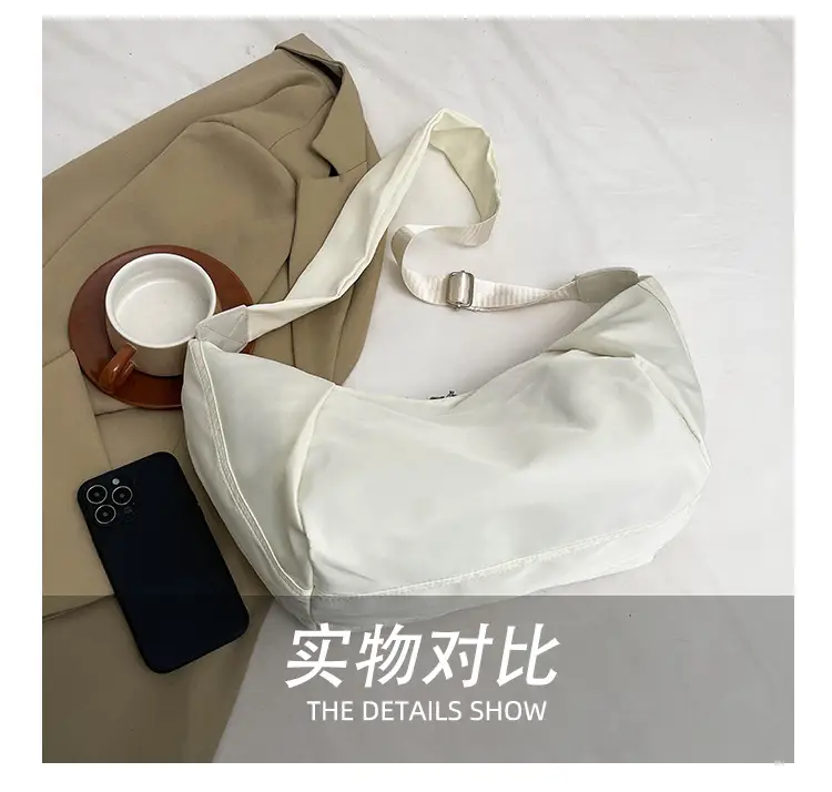 2025 New Summer Crossbody Bag Women's Nylon White Large Capacity — feature 8