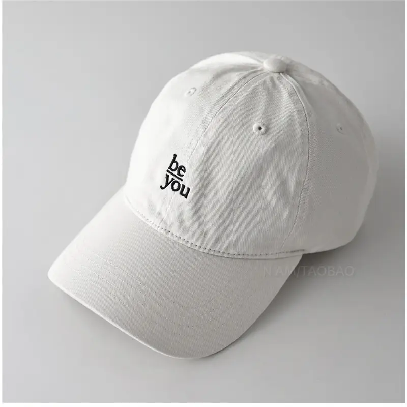 White Embroidered Baseball Cap for Men Women - Image 2