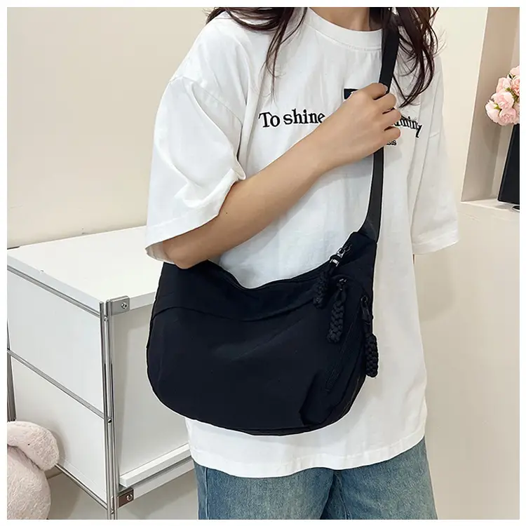 Yellow Nylon Messenger Bag for Women Daily Commute — feature 11