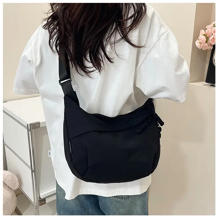 Yellow Nylon Messenger Bag for Women Daily Commute — feature 12