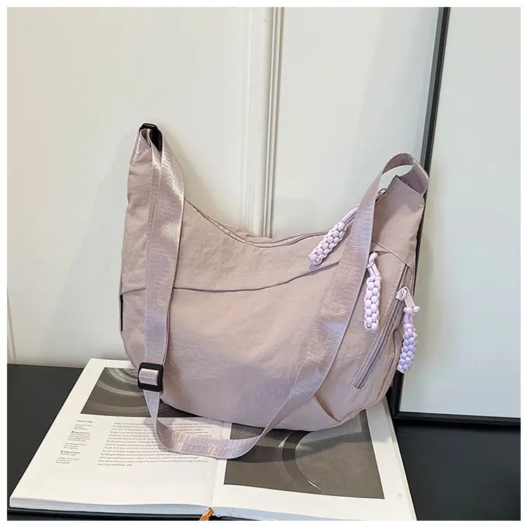 Yellow Nylon Messenger Bag for Women Daily Commute — feature 15