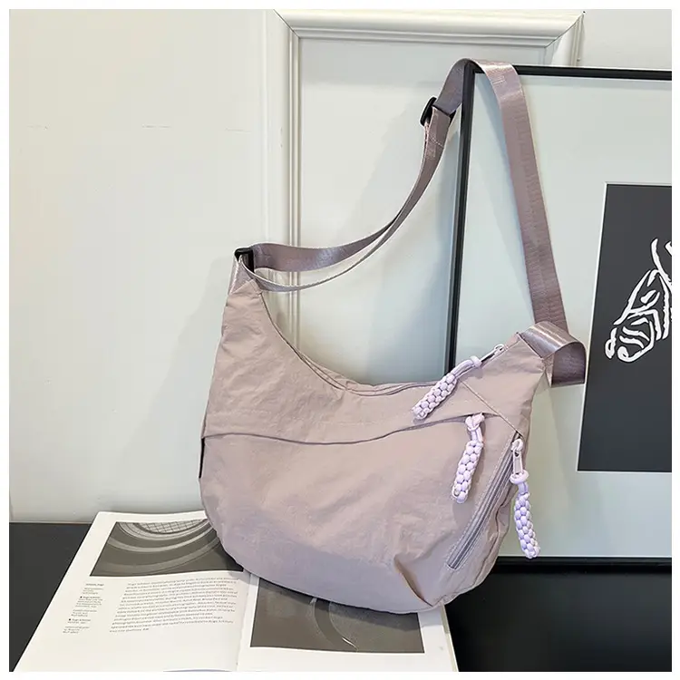 Yellow Nylon Messenger Bag for Women Daily Commute — feature 16