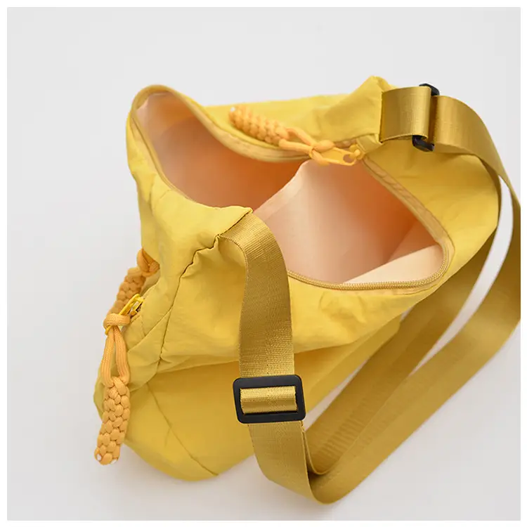 Yellow Nylon Messenger Bag for Women Daily Commute — feature 9