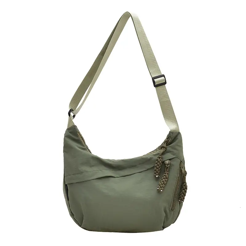 Yellow Nylon Messenger Bag for Women Daily Commute - Image 3