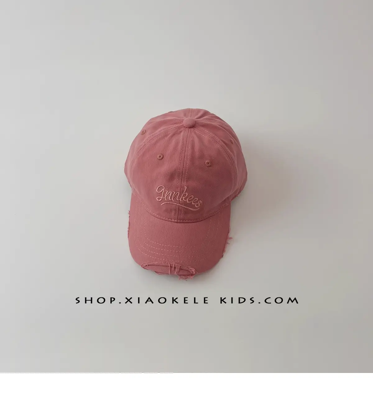 Kids Pink Vintage Duckbill Cap — feature 16