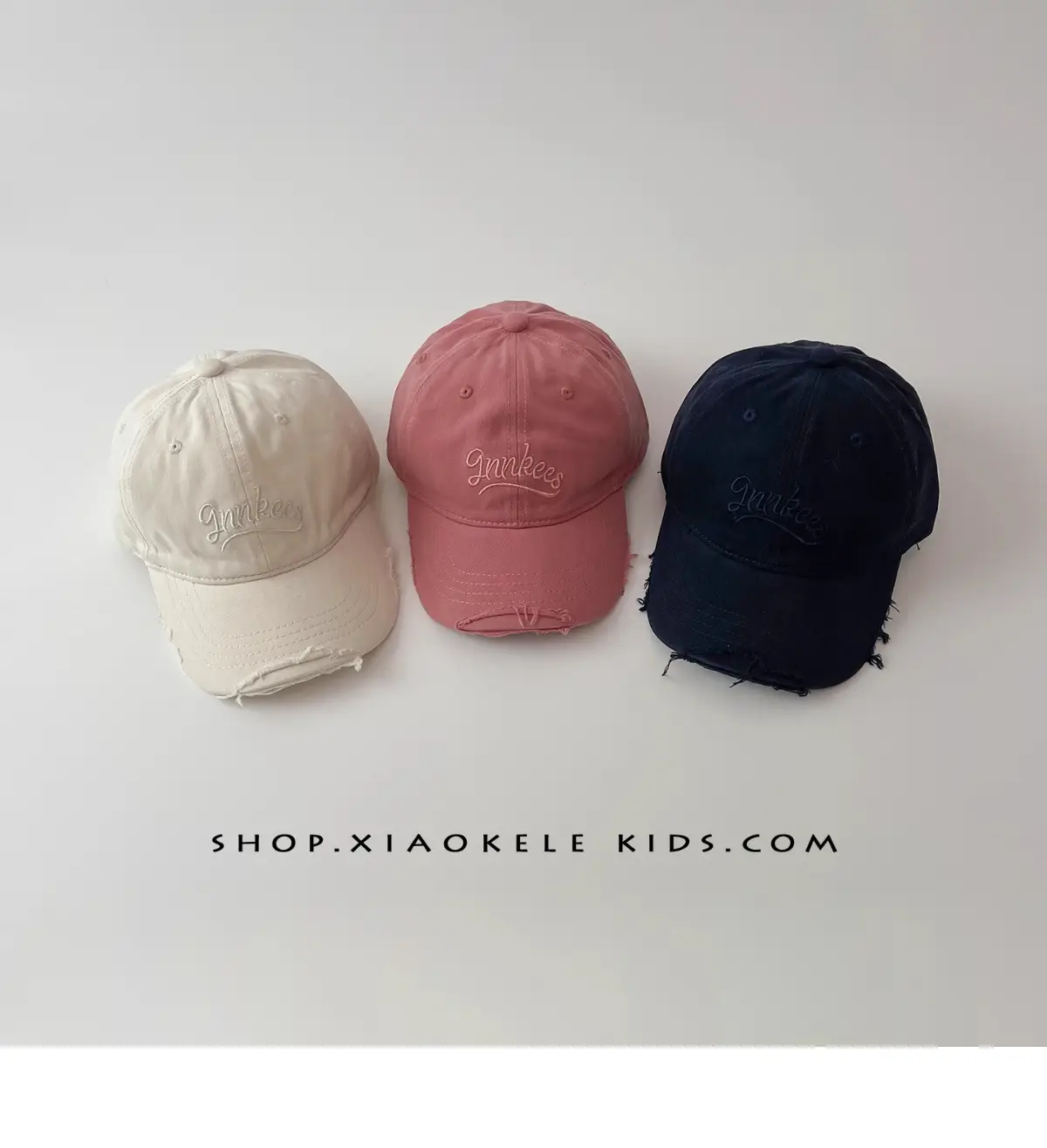 Kids Pink Vintage Duckbill Cap — feature 3