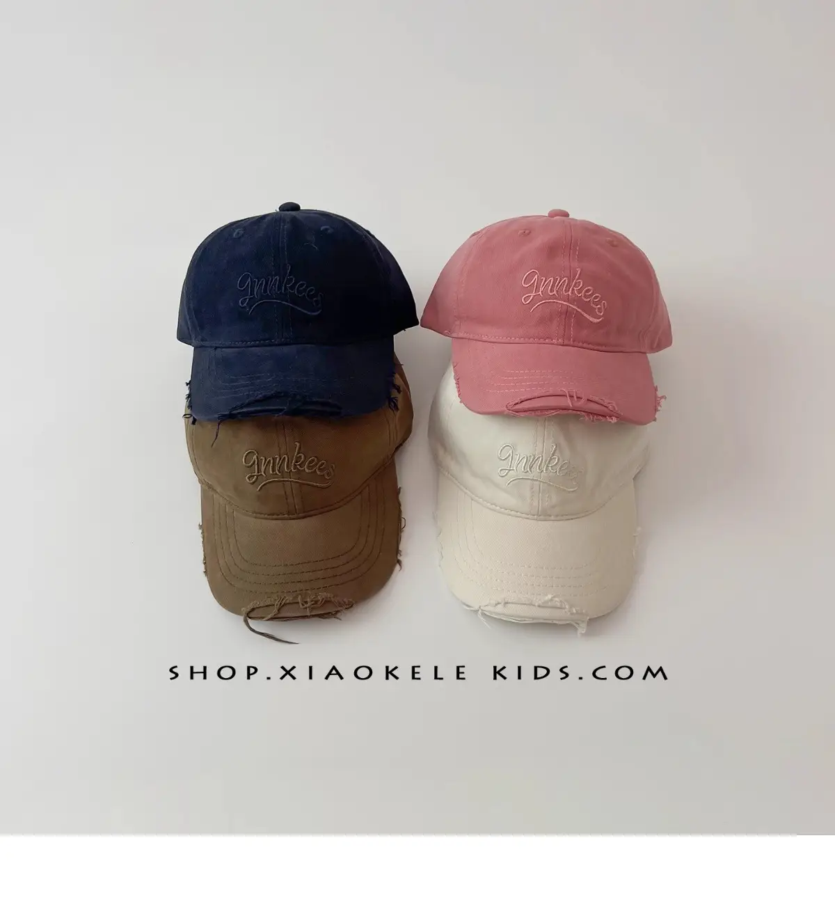 Kids Pink Vintage Duckbill Cap — feature 4