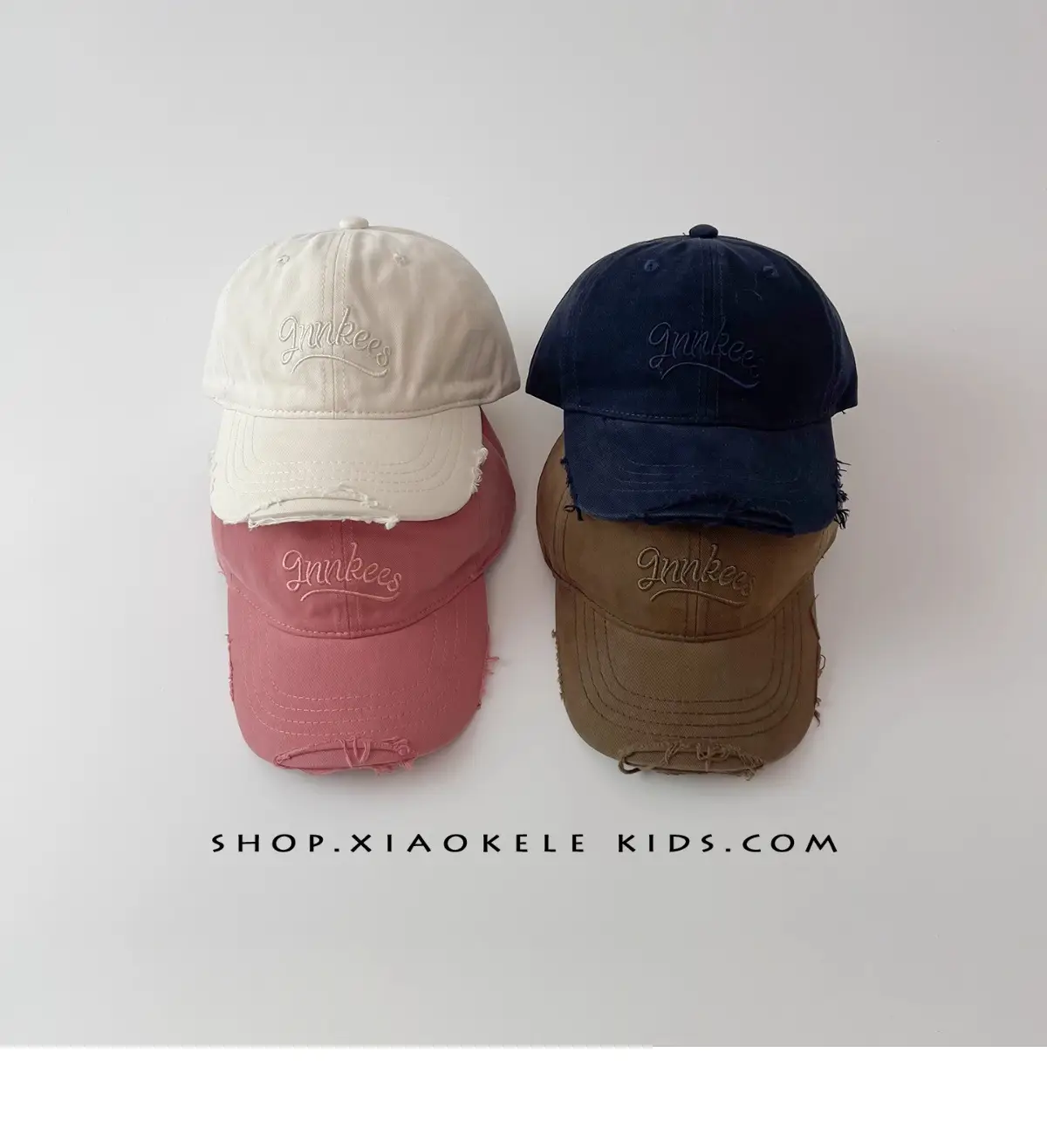 Kids Pink Vintage Duckbill Cap — feature 6