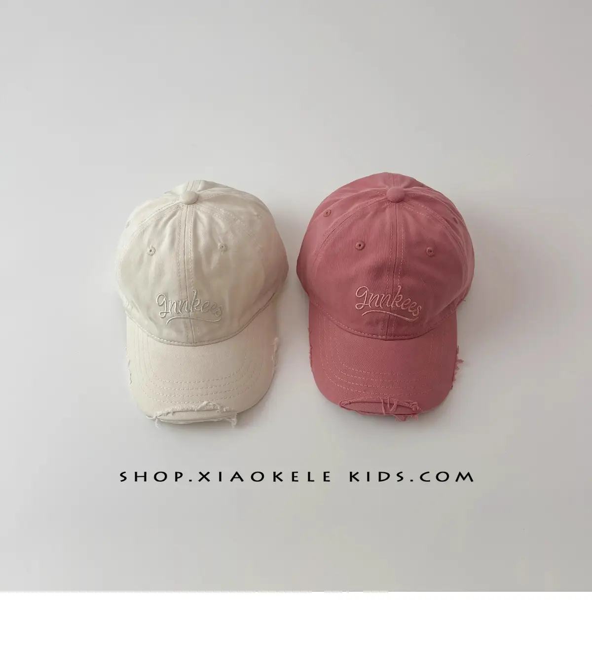 Kids Pink Vintage Duckbill Cap — feature 7