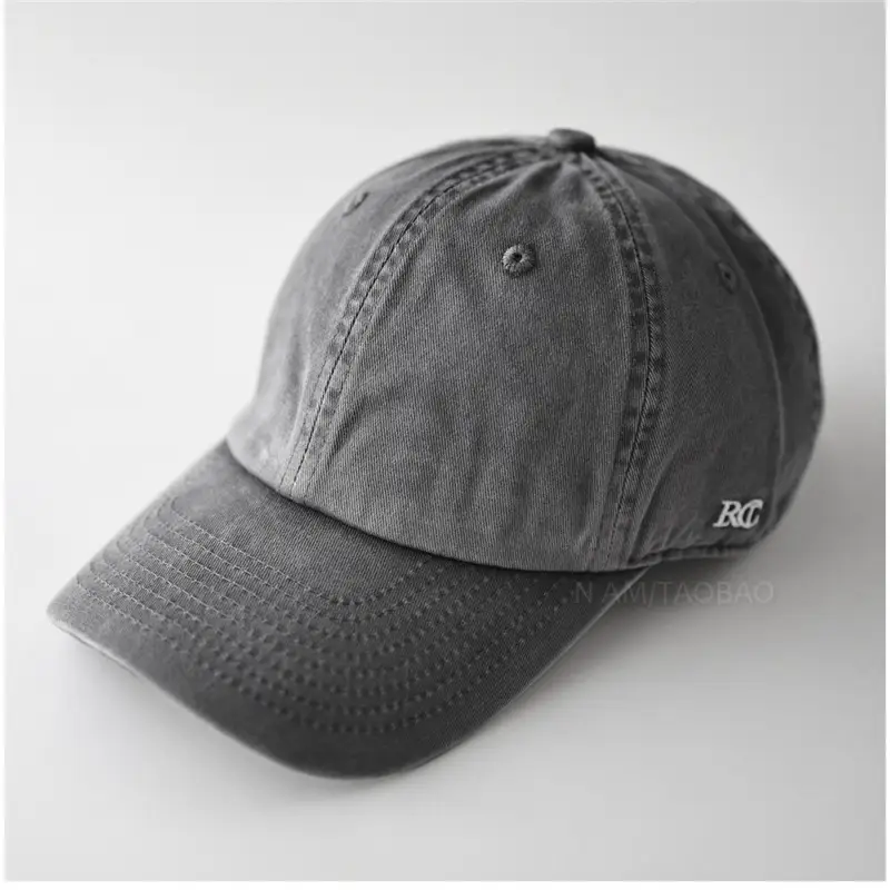 Maroon Embroidered Baseball Cap Unisex Face-Slimming Sunshade - Image 11