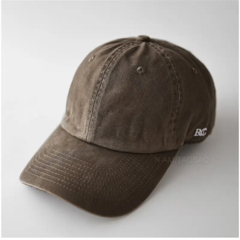 Maroon Embroidered Baseball Cap Unisex Face-Slimming Sunshade - Image 6