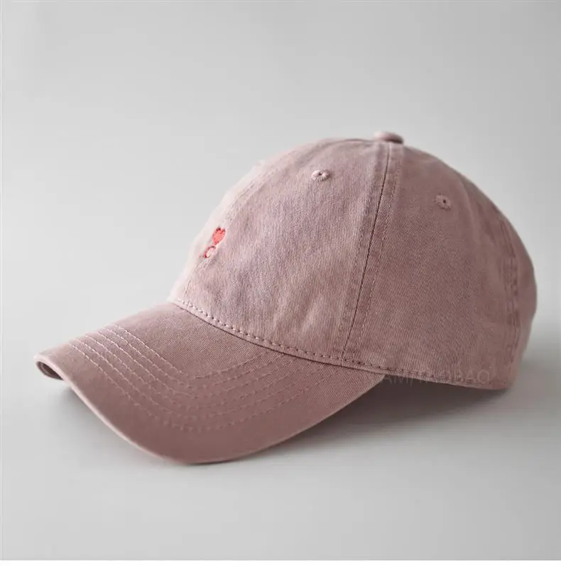 Beige Red Embroidered Baseball Cap for Men Women — feature 11