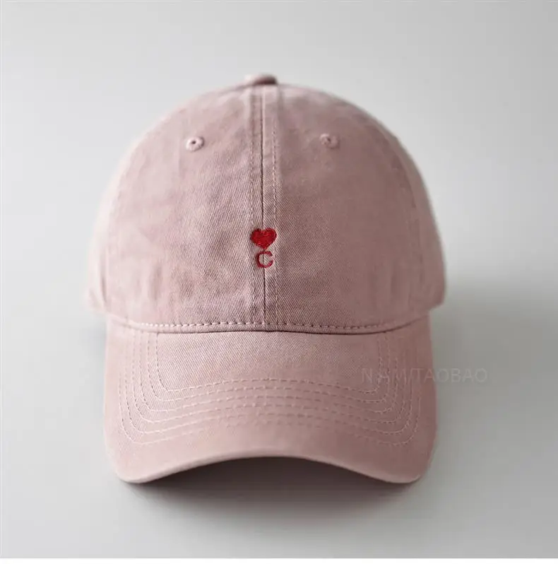 Beige Red Embroidered Baseball Cap for Men Women — feature 12