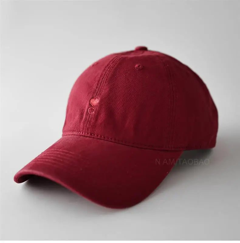 Beige Red Embroidered Baseball Cap for Men Women — feature 9