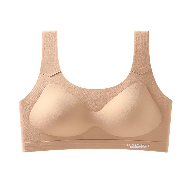 Liquid Foundation Invisible Girls' Underwear for Students in the Developmental Period, Girls' Vests, High School Students' Bras