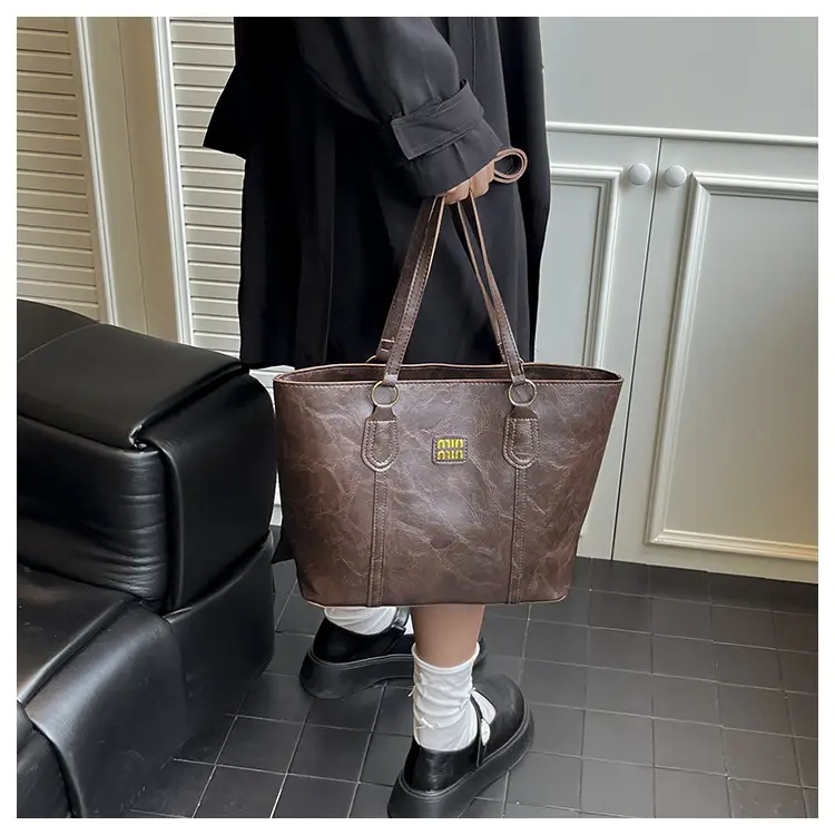 Korean Style Brown Tote Bag Women 2025 Winter — feature 11