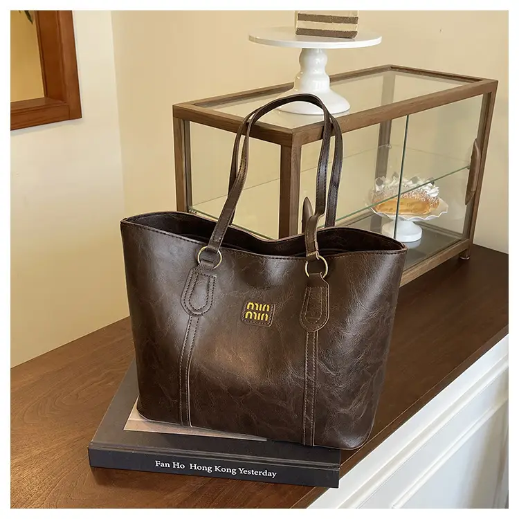 Korean Style Brown Tote Bag Women 2025 Winter — feature 18