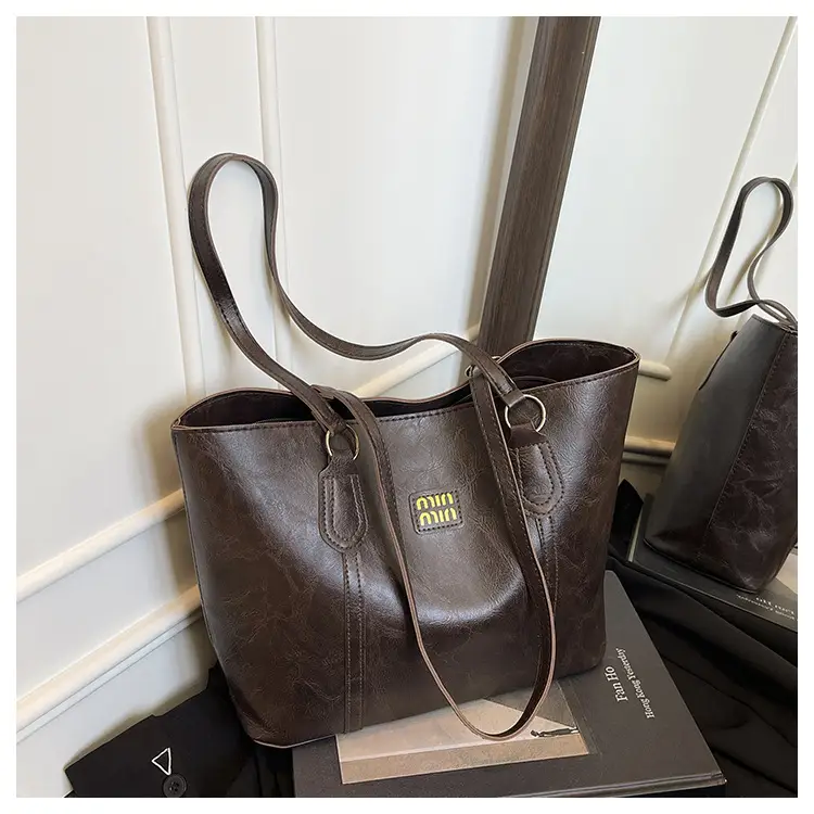 Korean Style Brown Tote Bag Women 2025 Winter — feature 19