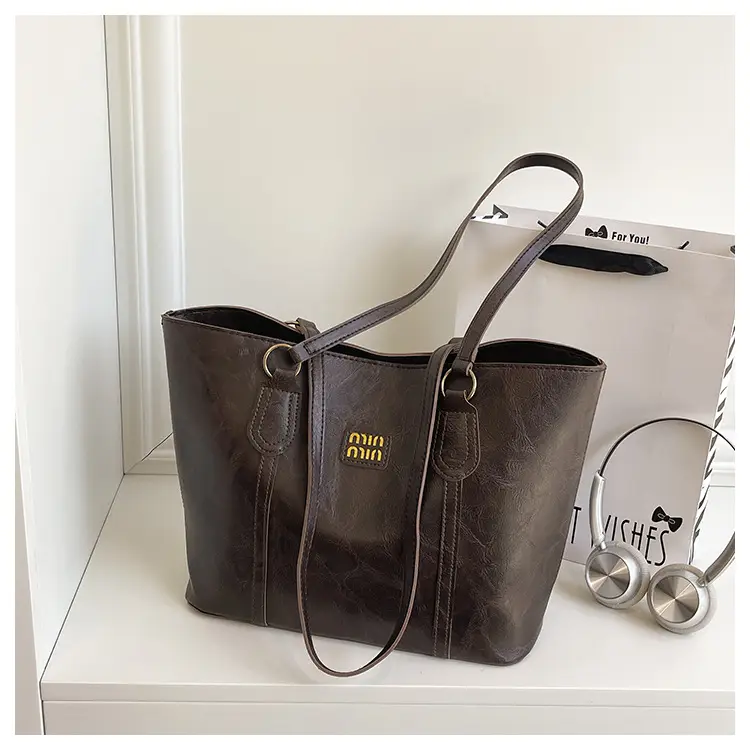 Korean Style Brown Tote Bag Women 2025 Winter — feature 22