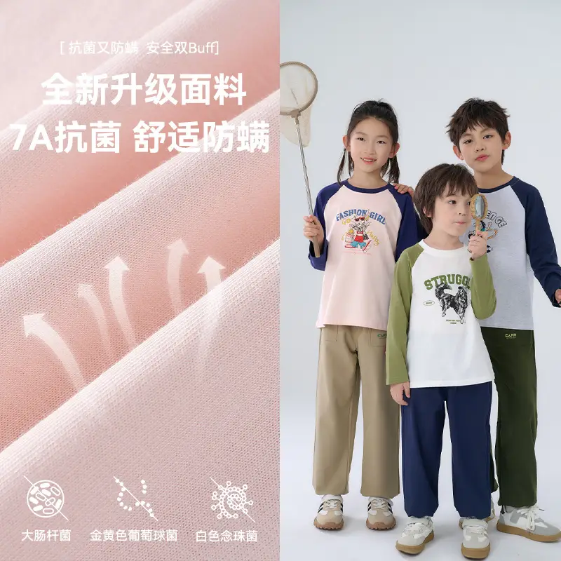 Cotton Long Sleeve T-Shirt for Girls Boys Middle Large - Image 6