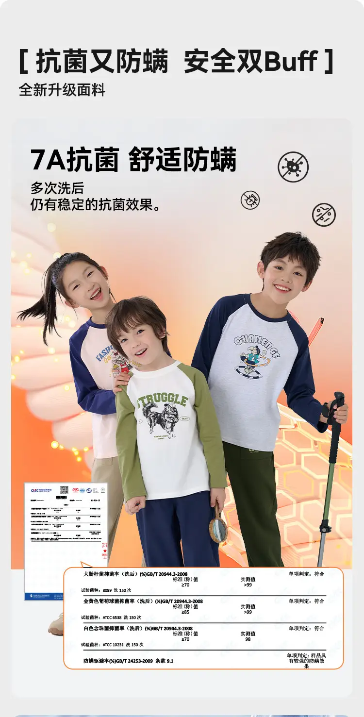 Cotton Long Sleeve T-Shirt for Girls Boys Middle Large — feature 4