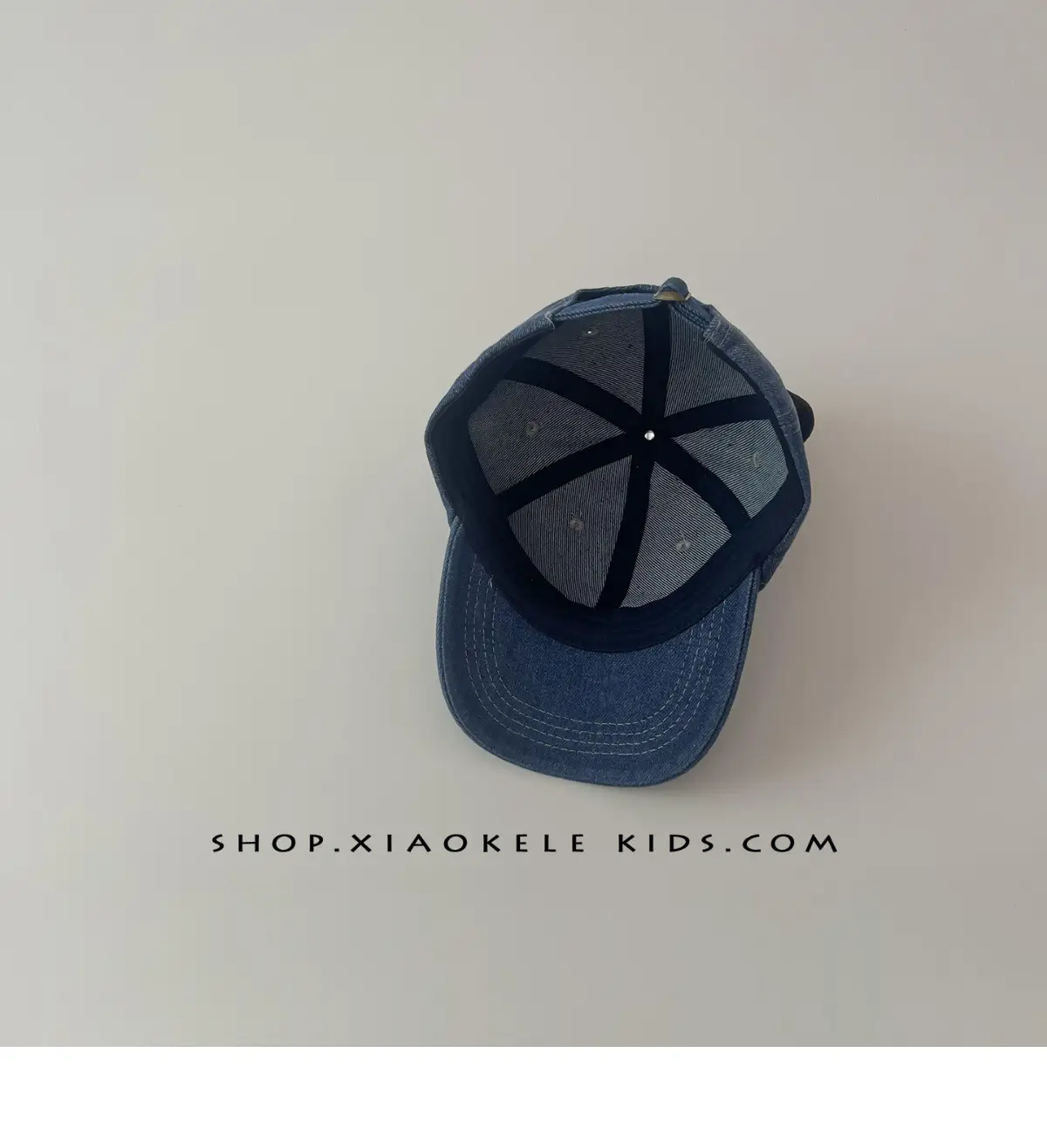Mickey Mouse Denim Cap Blue Red Bow for Kids — feature 8
