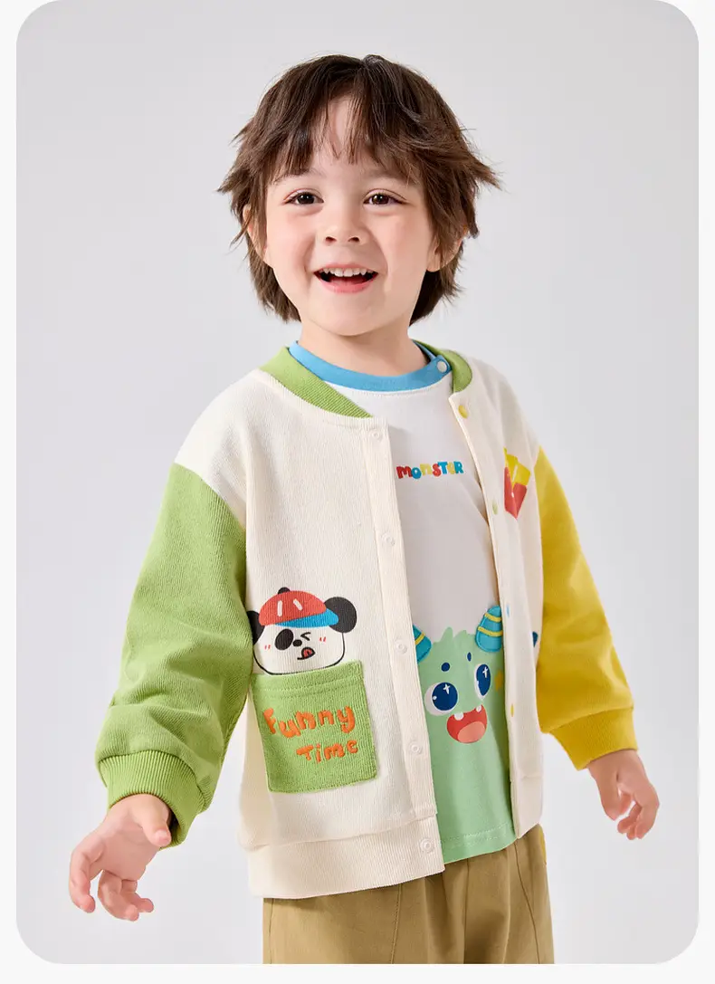 Dudu's Boys Baseball Cardigan & Girls Pants Spring 2026 Set — feature 13
