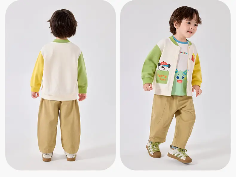 Dudu's Boys Baseball Cardigan & Girls Pants Spring 2026 Set — feature 17