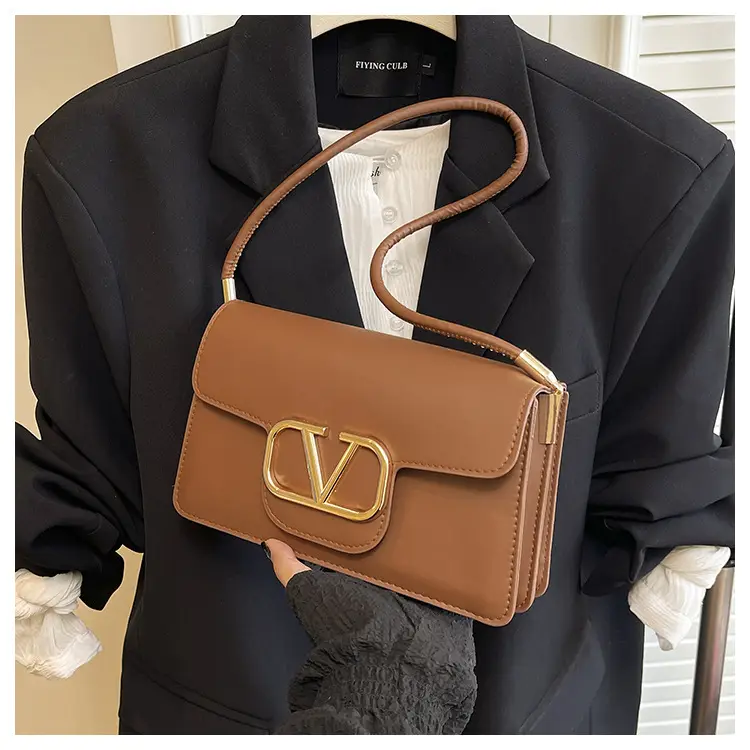 Pink LV Logo Crossbody Bag for Women - Image 6