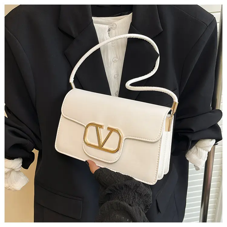 Pink LV Logo Crossbody Bag for Women - Image 8