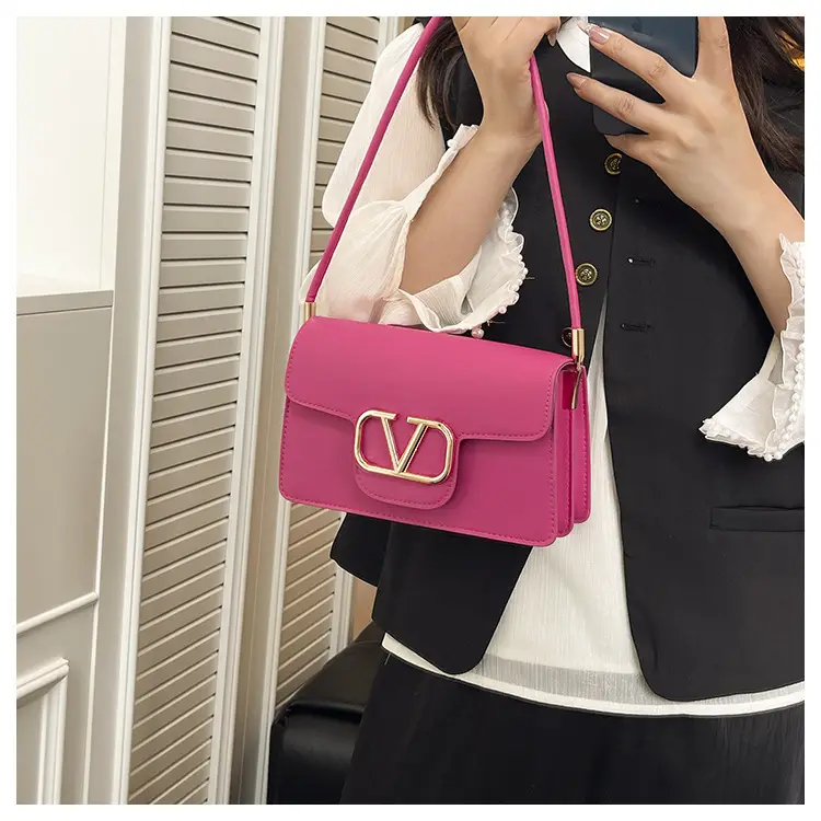 Pink LV Logo Crossbody Bag for Women — feature 15