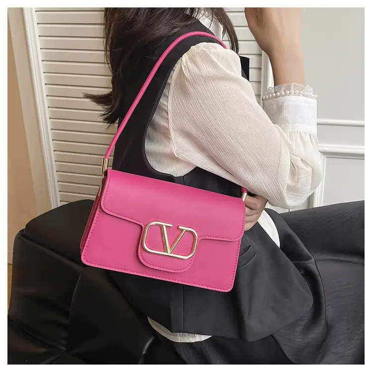 Pink LV Logo Crossbody Bag for Women — feature 16