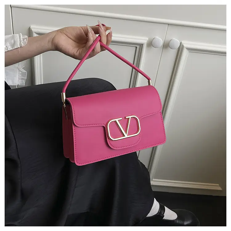 Pink LV Logo Crossbody Bag for Women — feature 17