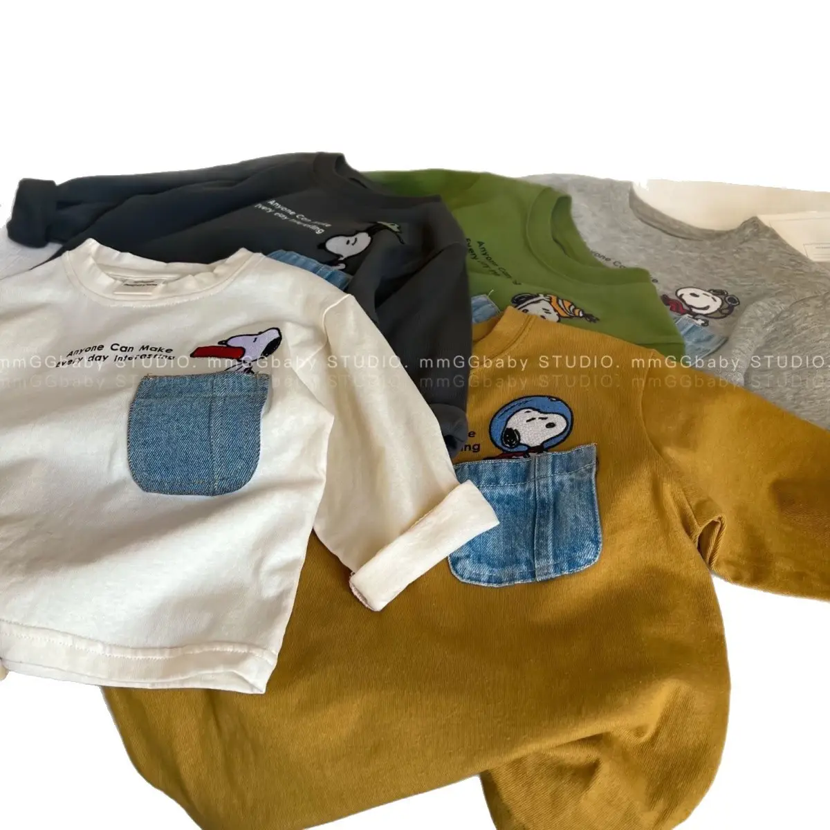 2025 Kids T-Shirt Bottom Set Korean Cartoon Loose Fit - Image 10