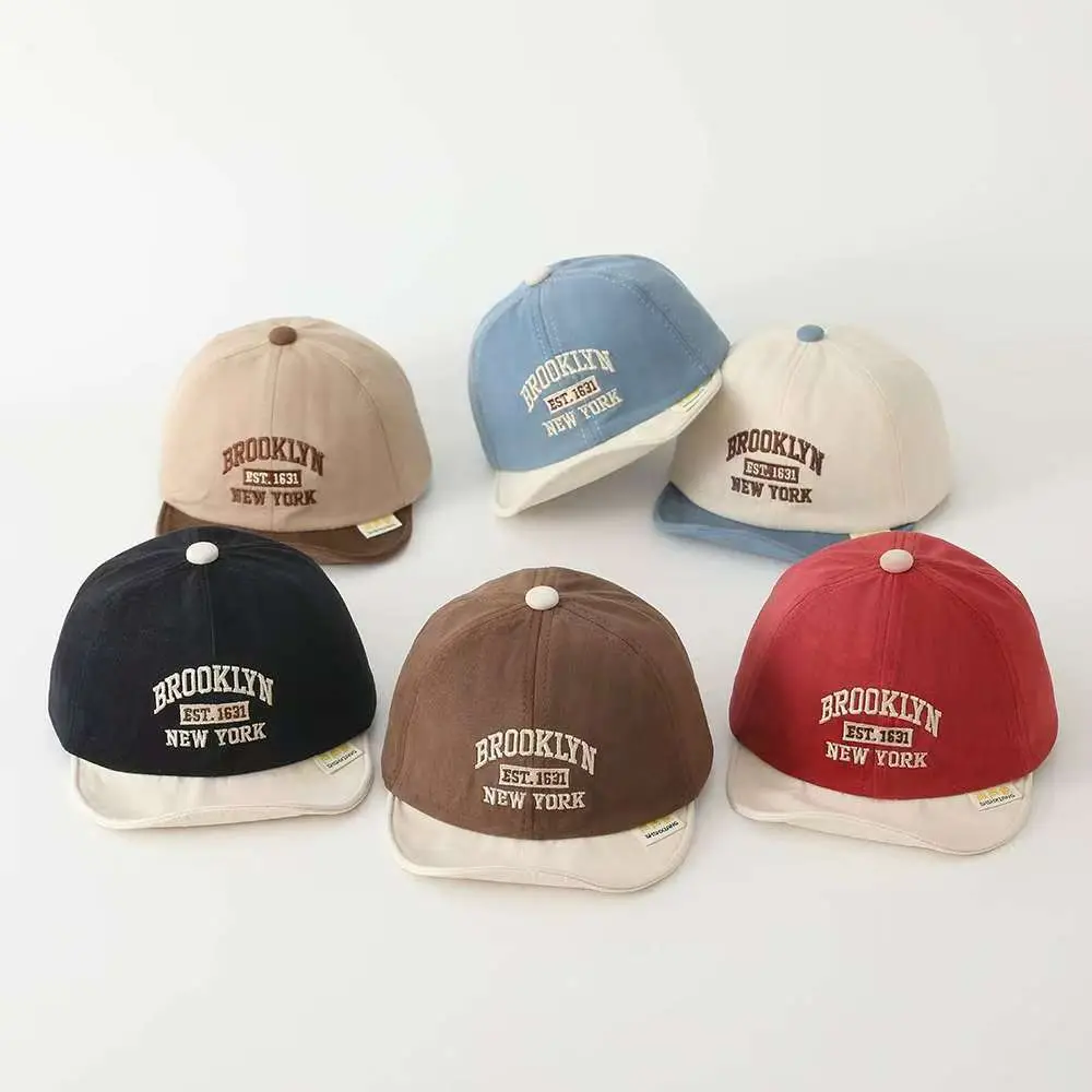 Children's Letter Color Baseball Caps with Soft Brim