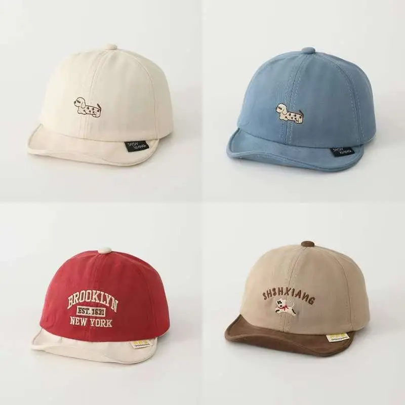 Children's Letter Color Baseball Caps with Soft Brim