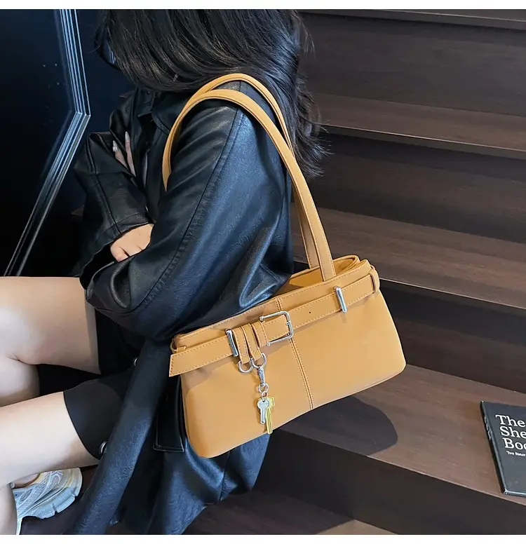 Pink Crossbody Bag with Belt Buckle for Women — feature 15