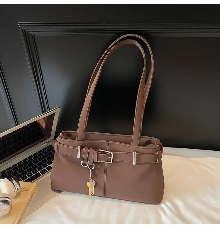 Pink Crossbody Bag with Belt Buckle for Women — feature 21