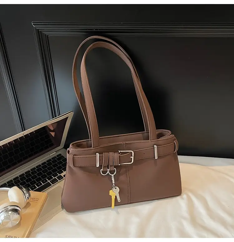 Pink Crossbody Bag with Belt Buckle for Women — feature 22