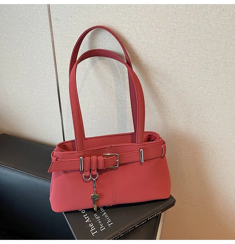 Pink Crossbody Bag with Belt Buckle for Women — feature 23