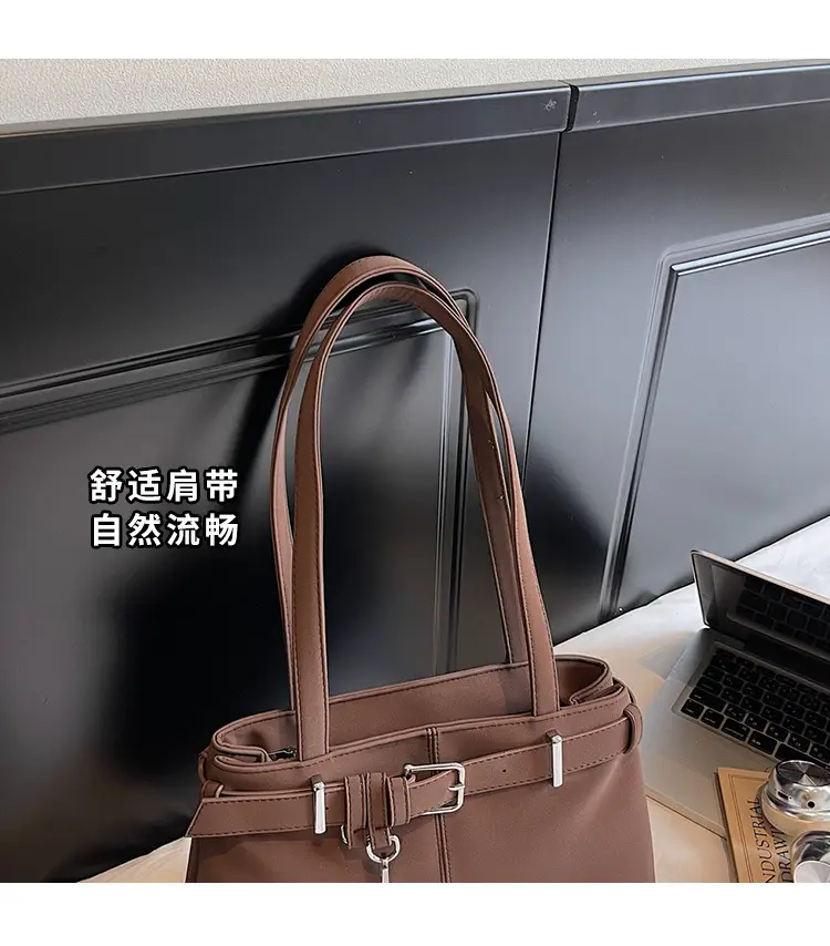 Pink Crossbody Bag with Belt Buckle for Women — feature 5