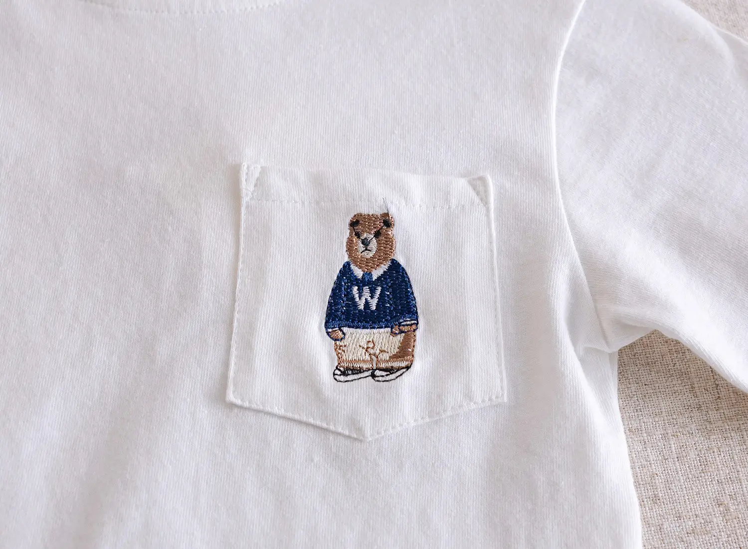 Children's Striped Long Sleeve T-Shirt Bear Print 2025 — feature 8