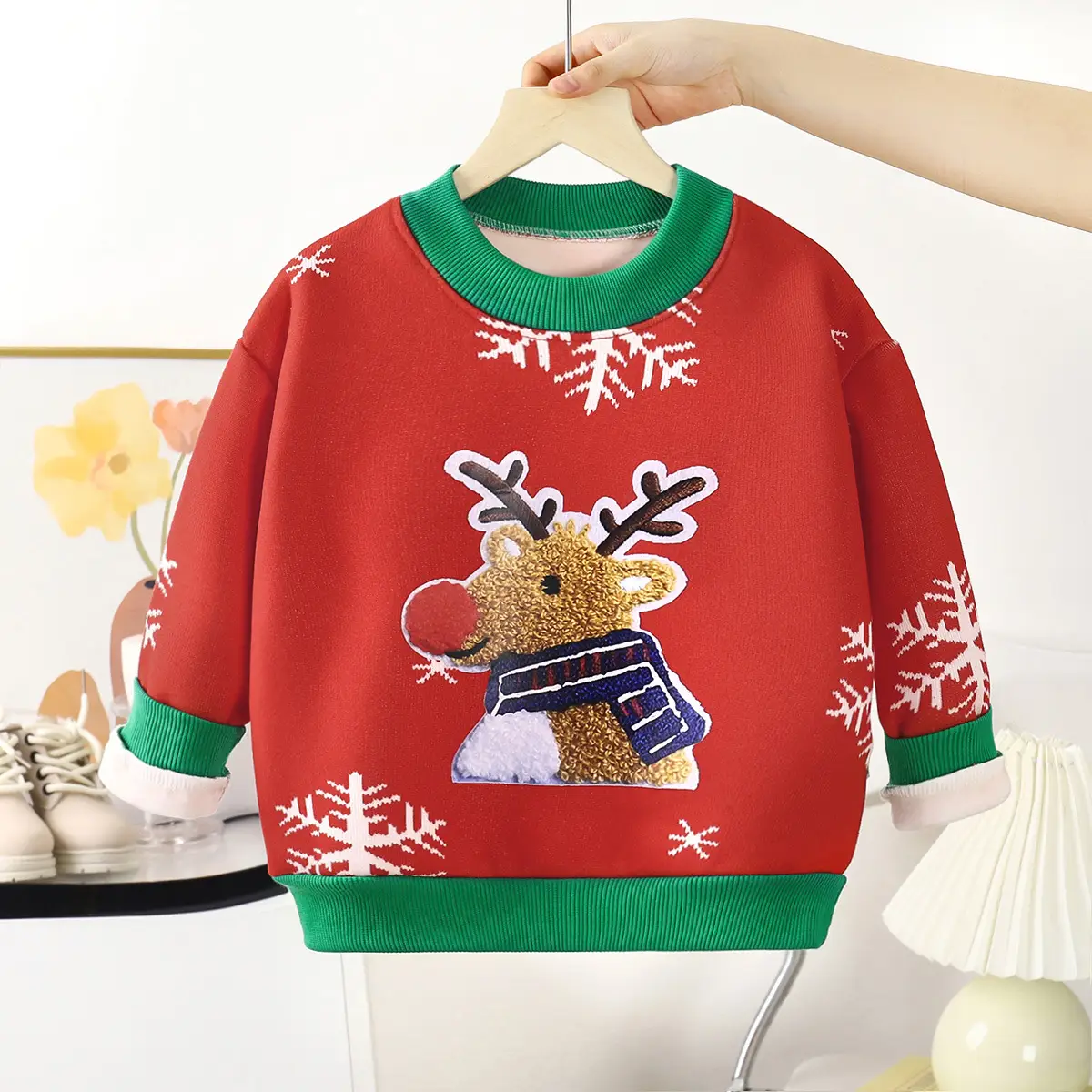 Children's Velvet T-Shirt Autumn Winter Boys Thickened Sweater - Image 11