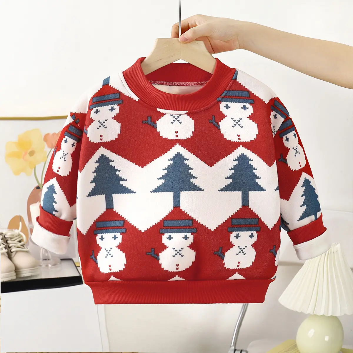Children's Velvet T-Shirt Autumn Winter Boys Thickened Sweater - Image 13